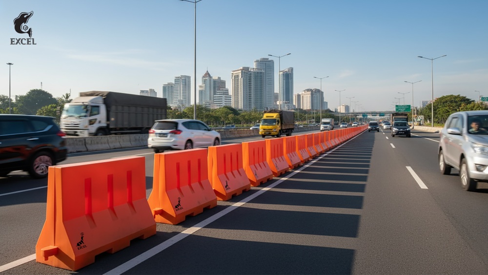 traffic cone di jalan tol